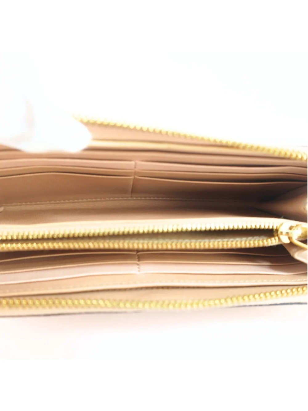Chloe Alphabet Long Wallet For Women Beige NeutralLeather & Gold tone Hardware
